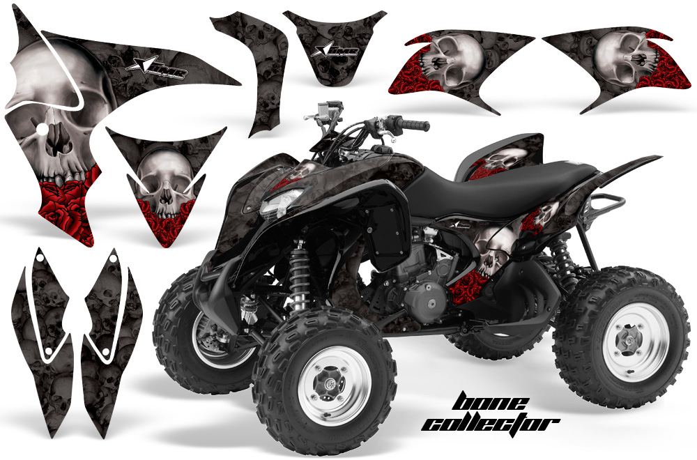 Honda TRX 700 Graphics BoneCollector BLACK